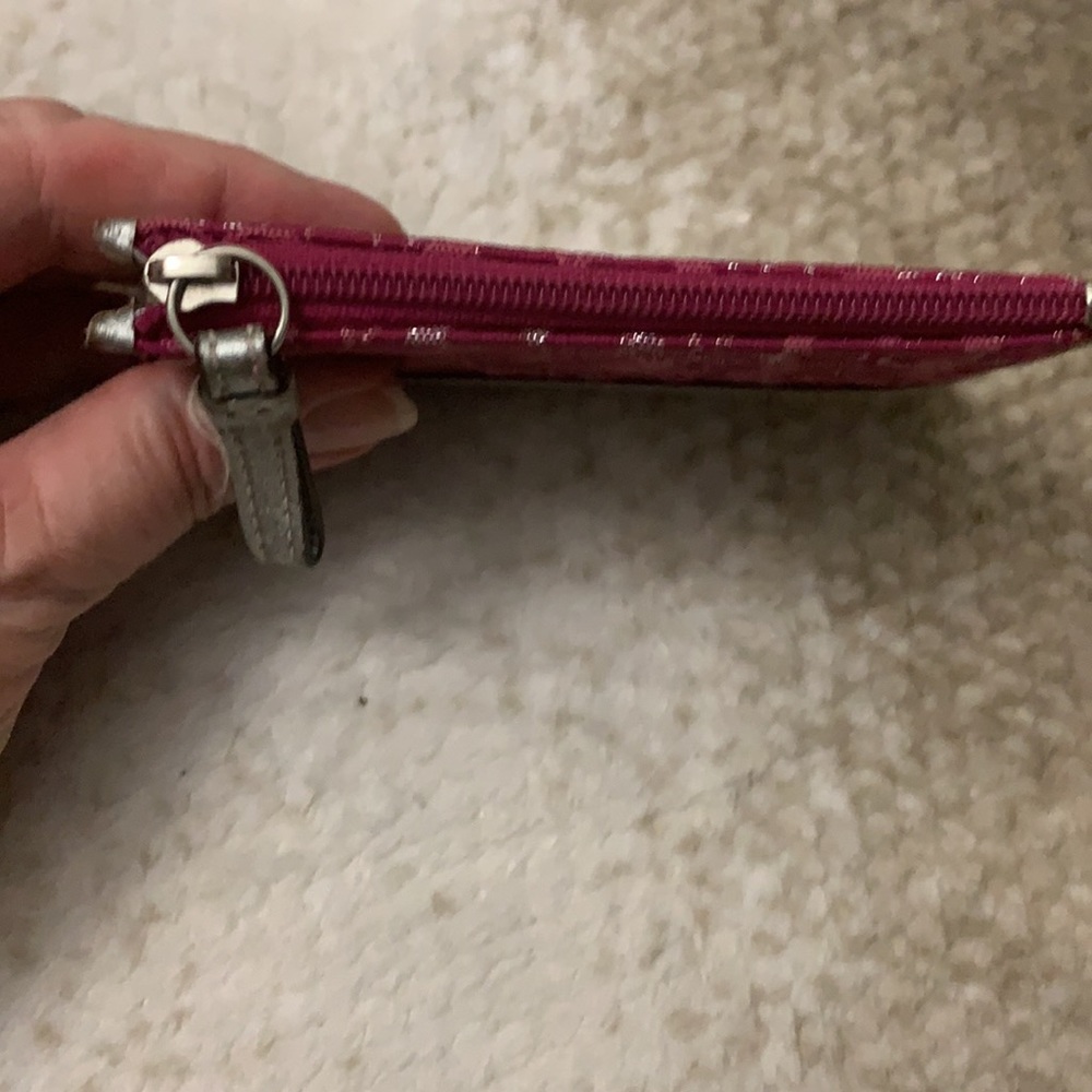 Coach Pink leather key and card case - Picture 3 of 6